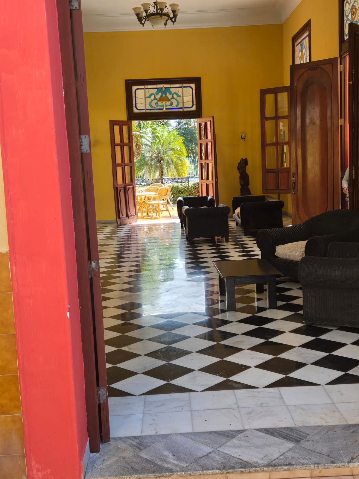 Hotel Bello Caribe reception sign